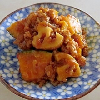 お弁当！南瓜のそぼろ炒め